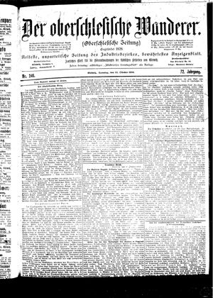 Der Oberschlesische Wanderer vom 22.10.1899