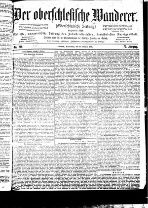 Der Oberschlesische Wanderer vom 26.10.1899