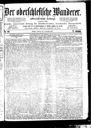 Der Oberschlesische Wanderer vom 12.11.1899
