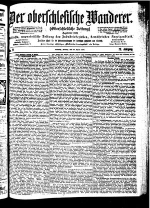 Der Oberschlesische Wanderer vom 20.04.1900