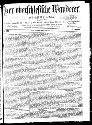 Der Oberschlesische Wanderer vom 22.09.1900