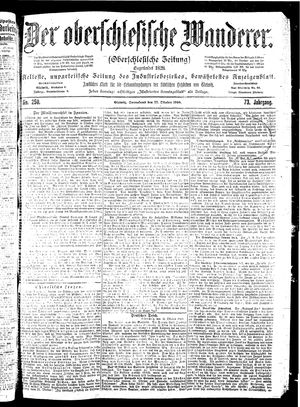 Der Oberschlesische Wanderer on Oct 27, 1900