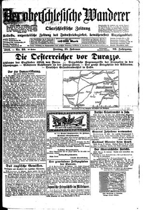 Der Oberschlesische Wanderer vom 18.02.1916