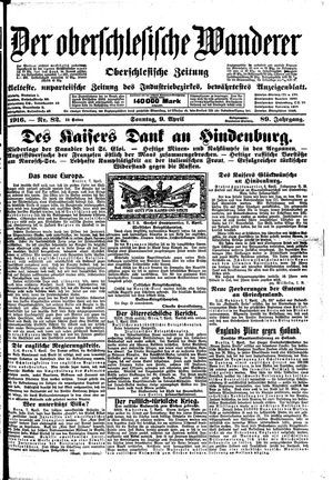 Der Oberschlesische Wanderer vom 09.04.1916