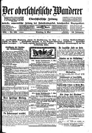 Der Oberschlesische Wanderer on May 9, 1916