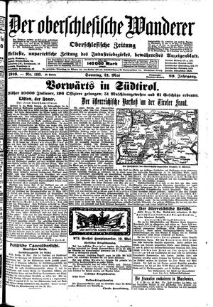 Der Oberschlesische Wanderer vom 21.05.1916