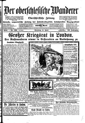 Der Oberschlesische Wanderer vom 11.06.1916