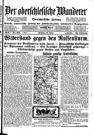 Der Oberschlesische Wanderer vom 16.06.1916