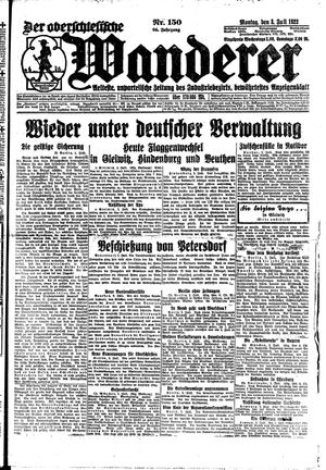 Der Oberschlesische Wanderer vom 03.07.1922