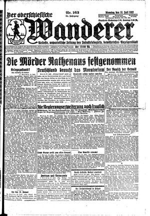 Der Oberschlesische Wanderer vom 18.07.1922
