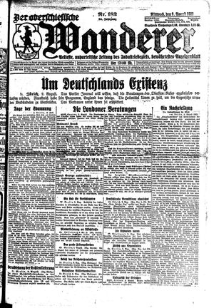 Der Oberschlesische Wanderer vom 09.08.1922