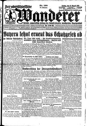 Der Oberschlesische Wanderer vom 18.08.1922