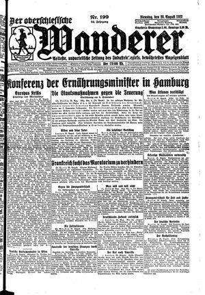 Der Oberschlesische Wanderer vom 29.08.1922
