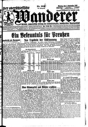 Der Oberschlesische Wanderer vom 04.09.1922
