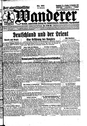 Der Oberschlesische Wanderer vom 23.09.1922