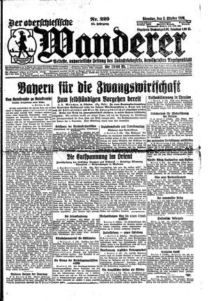 Der Oberschlesische Wanderer on Oct 3, 1922