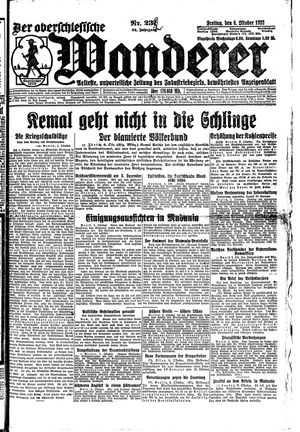 Der Oberschlesische Wanderer vom 06.10.1922