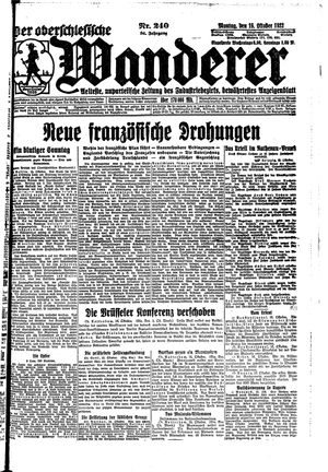 Der Oberschlesische Wanderer vom 16.10.1922