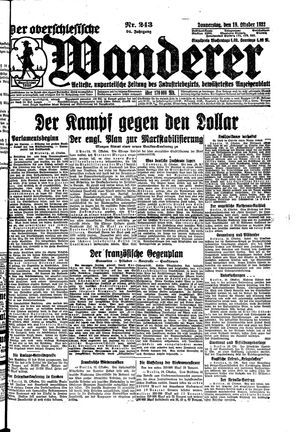 Der Oberschlesische Wanderer vom 19.10.1922