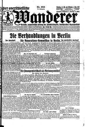 Der Oberschlesische Wanderer vom 31.10.1922