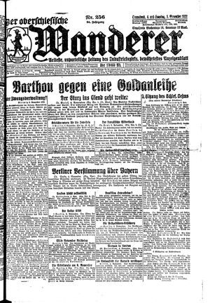 Der Oberschlesische Wanderer vom 04.11.1922