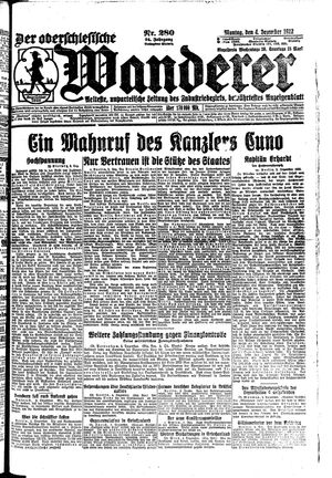 Der Oberschlesische Wanderer vom 04.12.1922