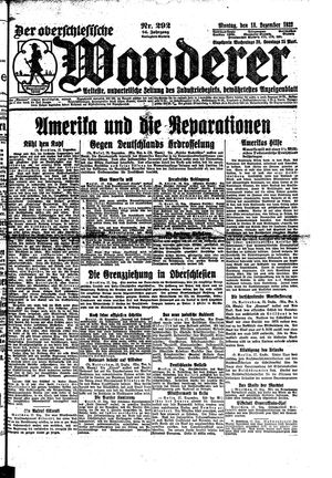 Der Oberschlesische Wanderer on Dec 18, 1922