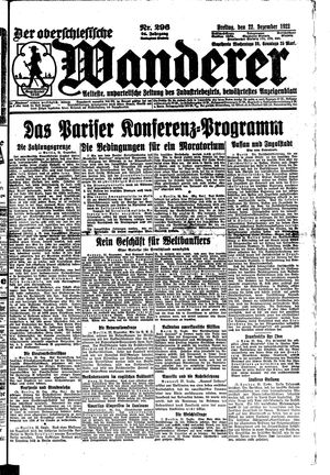Der Oberschlesische Wanderer on Dec 22, 1922