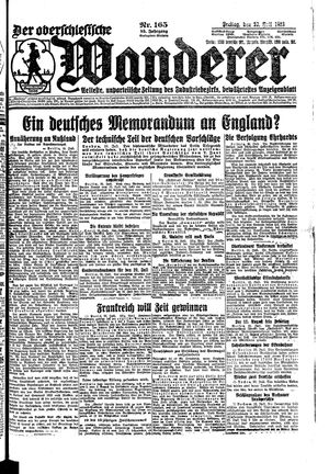 Der Oberschlesische Wanderer vom 20.07.1923