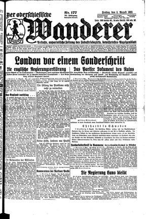 Der Oberschlesische Wanderer vom 03.08.1923