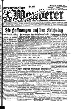 Der Oberschlesische Wanderer vom 06.08.1923