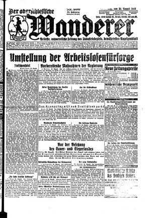 Der Oberschlesische Wanderer vom 30.08.1923