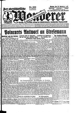 Der Oberschlesische Wanderer vom 10.09.1923