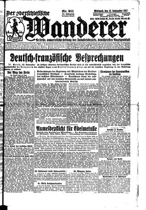 Der Oberschlesische Wanderer vom 12.09.1923