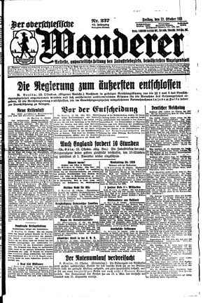 Der Oberschlesische Wanderer vom 12.10.1923