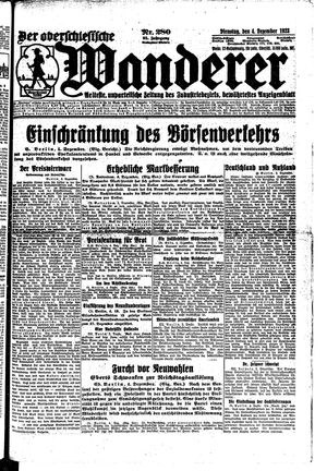 Der Oberschlesische Wanderer on Dec 4, 1923