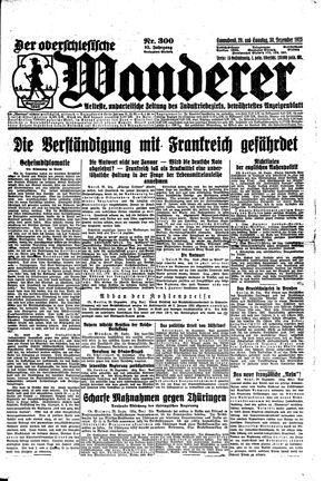Der Oberschlesische Wanderer on Dec 29, 1923