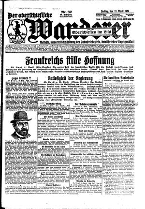 Der Oberschlesische Wanderer vom 11.04.1924