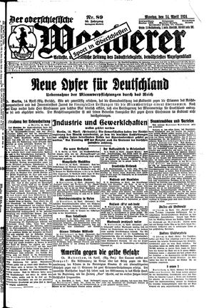 Der Oberschlesische Wanderer vom 14.04.1924