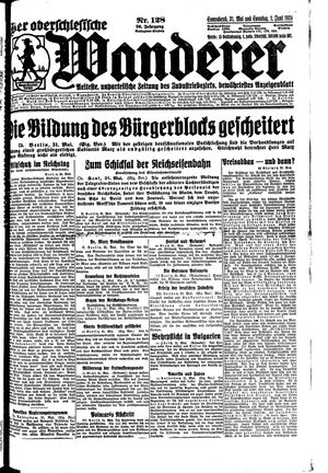 Der Oberschlesische Wanderer on May 31, 1924