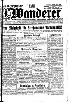 Der Oberschlesische Wanderer on Jun 5, 1924
