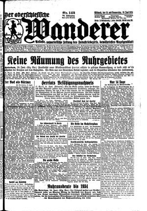 Der Oberschlesische Wanderer vom 18.06.1924