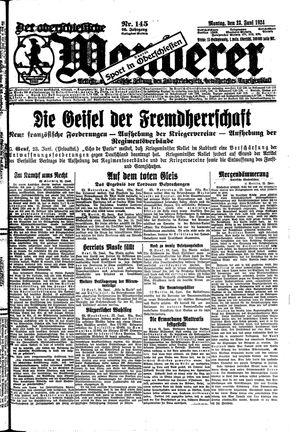 Der Oberschlesische Wanderer on Jun 23, 1924