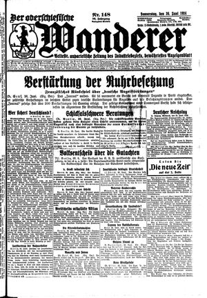 Der Oberschlesische Wanderer vom 26.06.1924