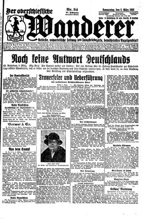 Der Oberschlesische Wanderer on Mar 5, 1925
