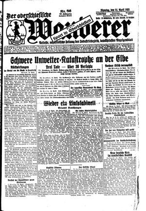 Der Oberschlesische Wanderer vom 14.04.1925