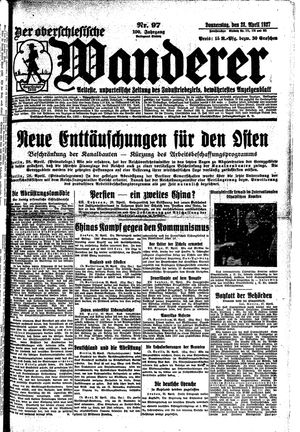 Der Oberschlesische Wanderer vom 28.04.1927
