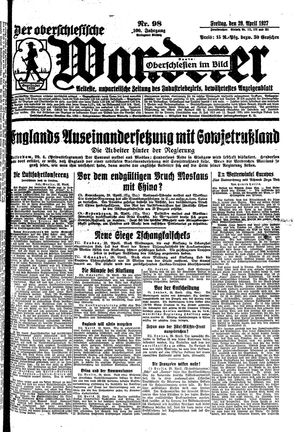Der Oberschlesische Wanderer vom 29.04.1927