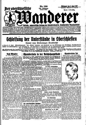 Der Oberschlesische Wanderer vom 08.06.1927