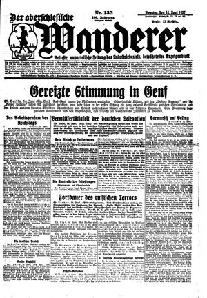 Der Oberschlesische Wanderer vom 14.06.1927